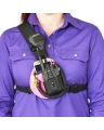 Two Ants Worker Right Pink - Adjustable Compact Two Way Radio Phone Chest Holster