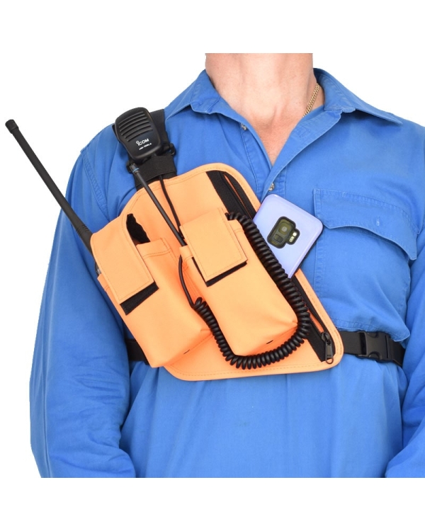 Two Ants Trap Jaw Double Right Orange UHF Two Way Dog Tracking Holster Pouch CT201DROE